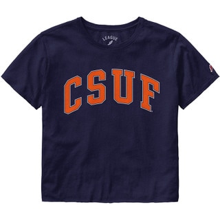 League CSUF Cotton Crop Top - Navy